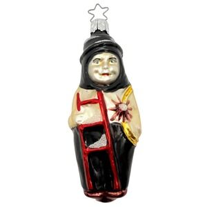 Chimney Sweep‎ Hand Blown Christmas Tree Ornaments By Inge-Glas of Germany VTG
